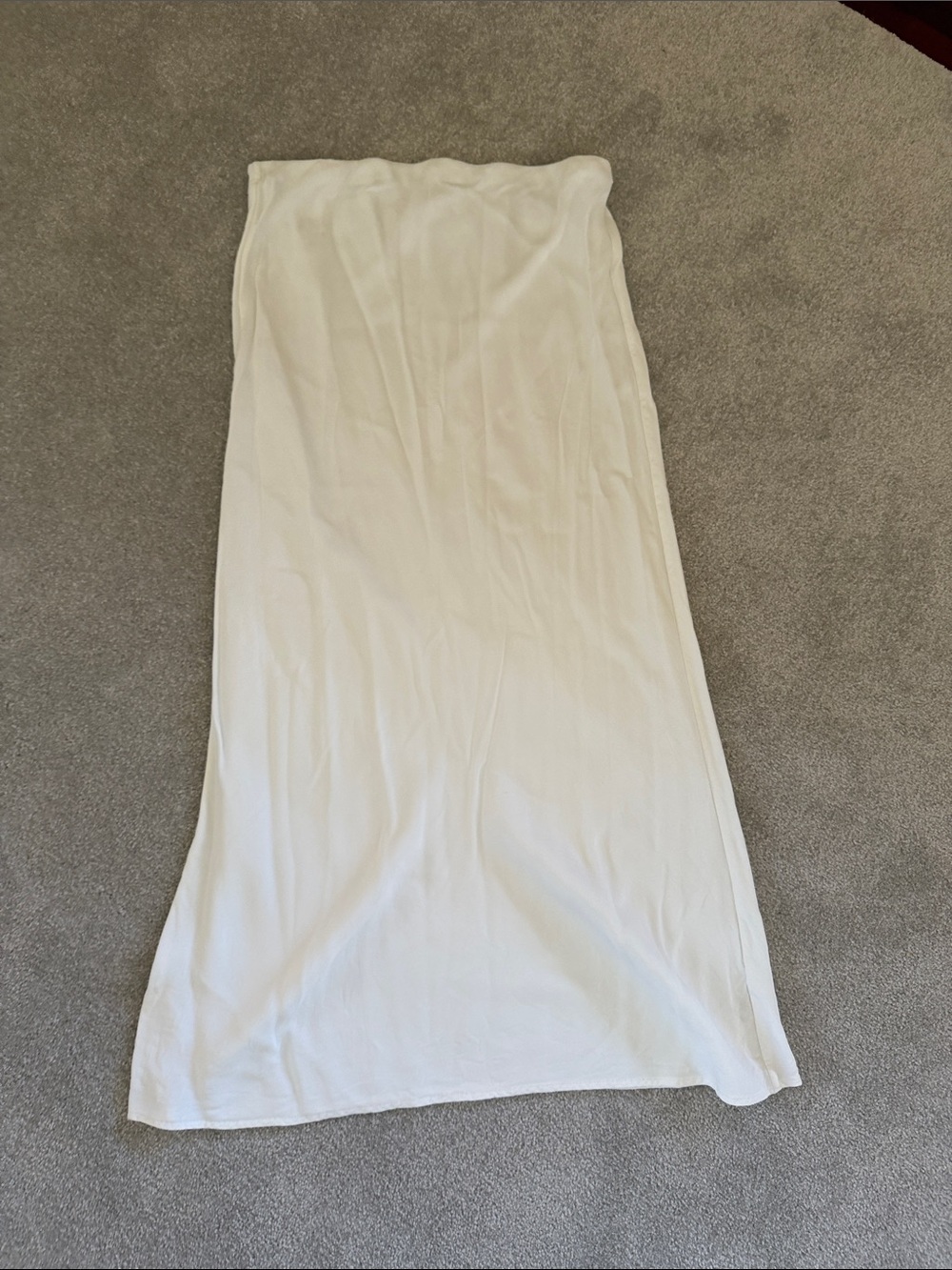 Anthropologie Cream Tube Maxi Skirt